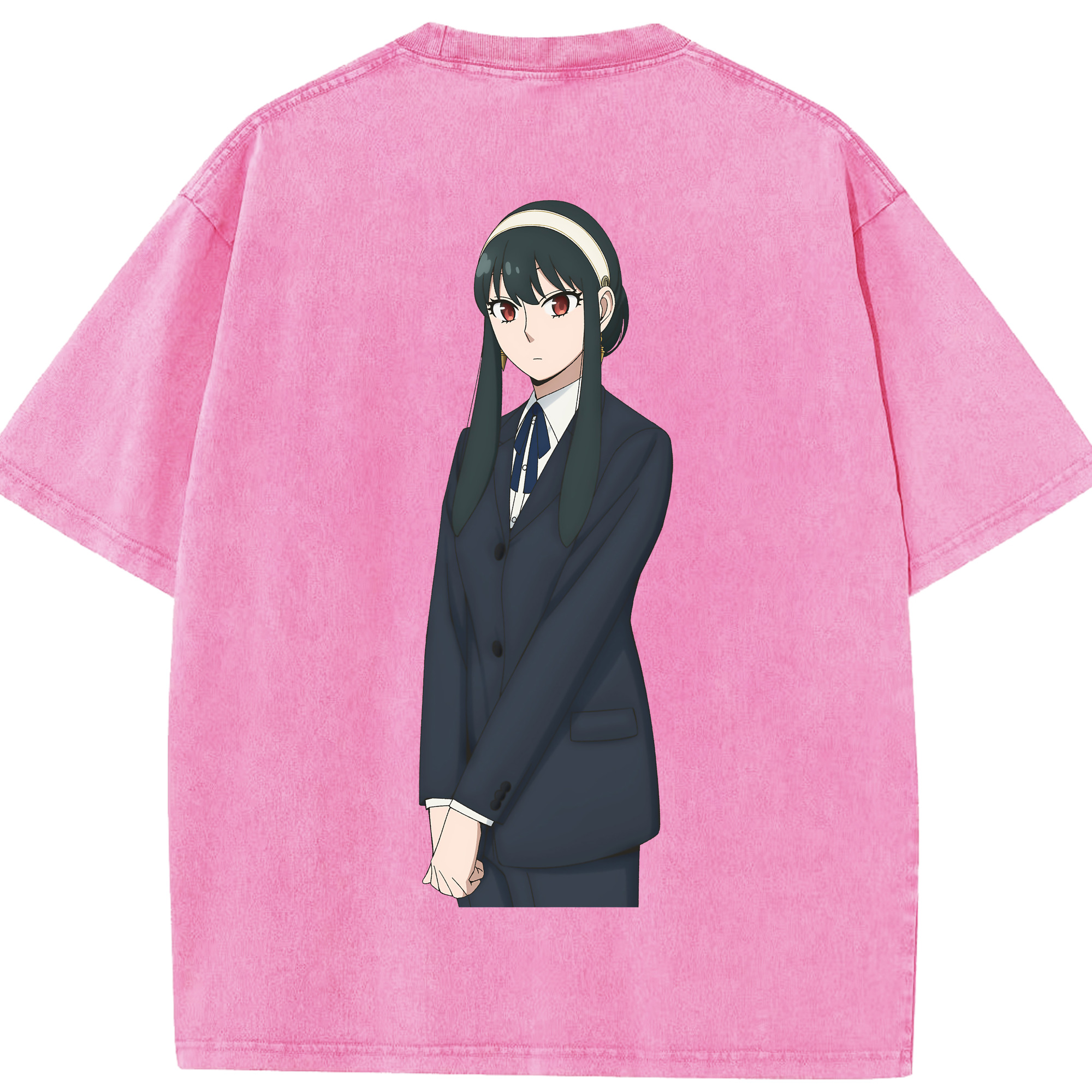 （画像用） SPY×FAMILY间谍家家酒 綿100% ヴィンテージ風 半袖Tシャツ（背面プリント）